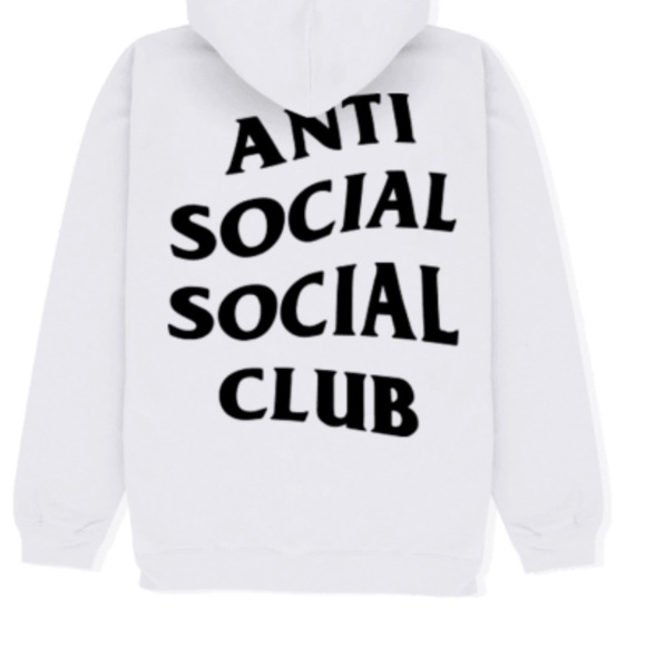 Anti Social Club X Friends Brown Bear Hoodie - Picture 2 of 8